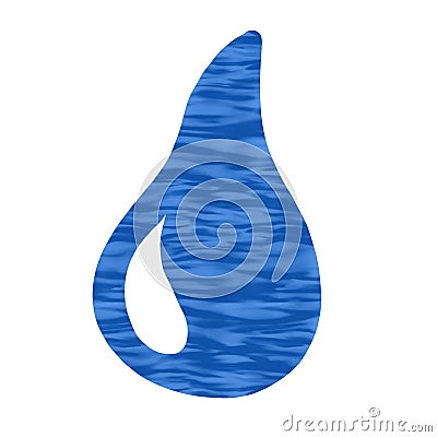 Drop of water liquid wet water purity blue color of water fluidity transparent Stock Photo